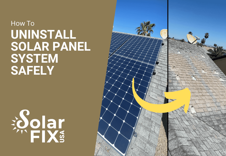 uninstall solar panel system